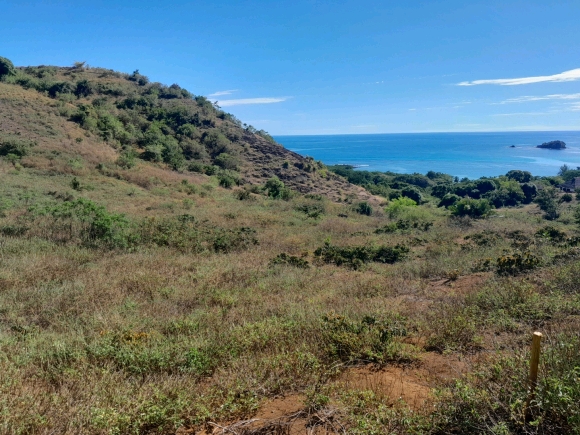 Terrain proche de la mer avec une merveilleuse vue panoramique dans un secteur en pleine