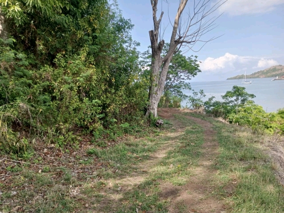 Terrain à proximité de la ville offrant un champ de vision dégagé sur la mer